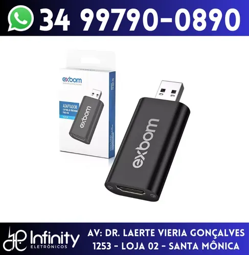 Placa de Captura de Vídeo Hdmi Usb 