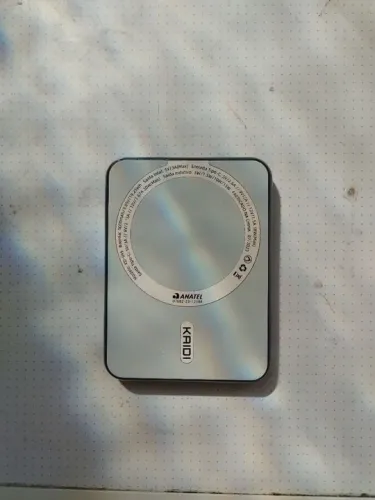 Carregador Indução Magnético Power Bank Kaidi Kd995 Portati<br>