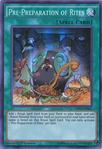 Yugioh!!! Pre-preparation Of Rites Shvi-pt065 Super Rare