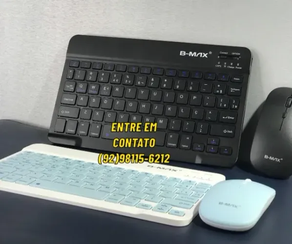 Teclado e Mouse Sem Fio Bluetooth Combo Completo? - Entregas 9h as 22h