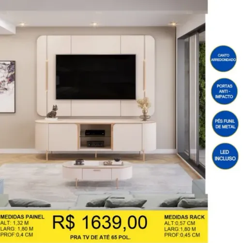 PAINEL COM RACK A PRONTA ENTREGA!! ENTREGA E MONTAGEM GRATIS!!
