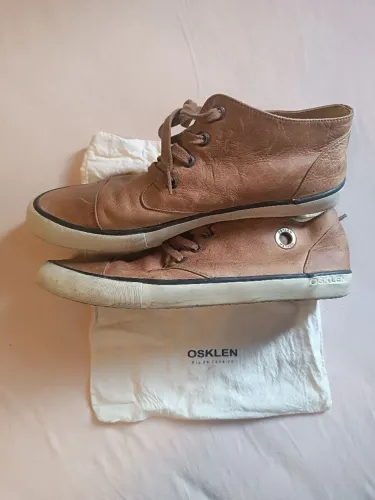 Bota de couro Osklen n?44 Original Pouco Usada