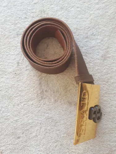 Cinto Braid usado com fivela