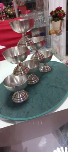 Conjunto de sobremesa de prata