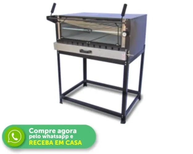 Forno de Pizza Refratário Novo Cristal Aço