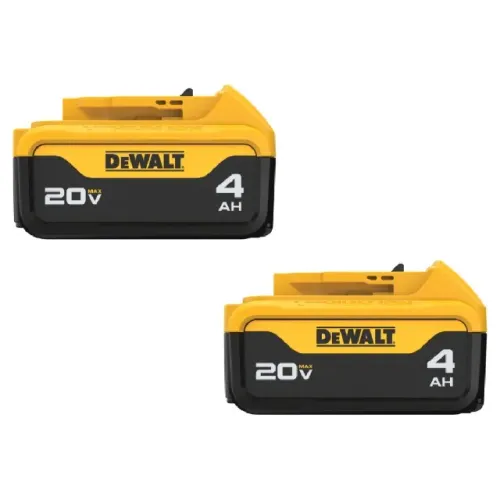 Kit 2 Baterias 20V Max* 4Ah Ion Lition com Indicador de Carga Dewalt DCB204-B3