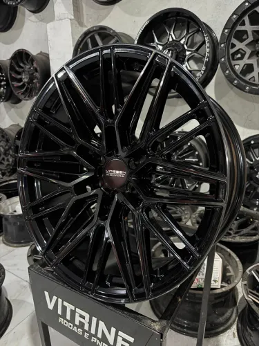 Rodas Vossen Aro 20? 20x9 Offset 0 6x139 Acabamento preto com diamantado fume