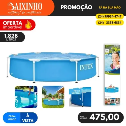 Piscina Estrutural Redonda 1.828 Litros