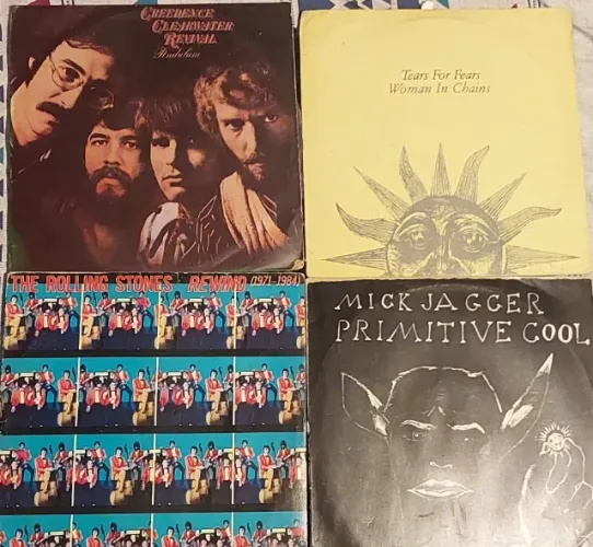 Vinil LP Disco Rolling Stones mick jagger Creedence Clearwater Revival Tears For Fears