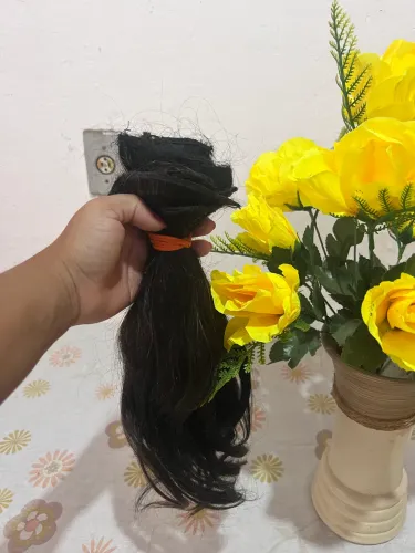 Cabelo humano na tela 