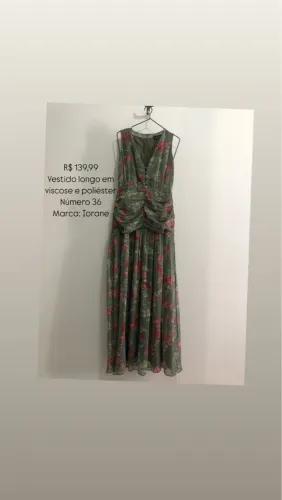 Vestido longo de festa número 36