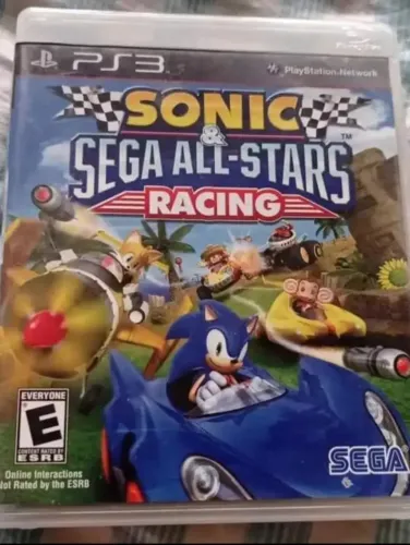jogo de ps3 sonic sega all stars racing