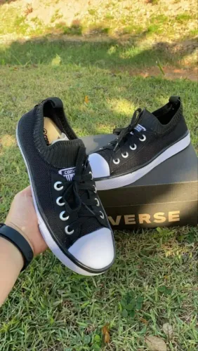 Tênis Converse All Star - Preto com Branco