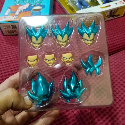Cabeças SJJ Blue - Demoniacal Fit (Compatível com SH Figuarts - Bandai) Goku e Vegeta