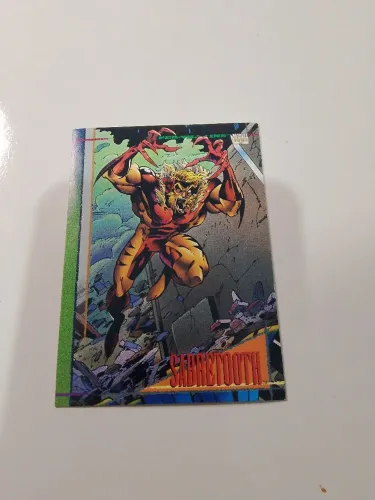 Card Dentes de Sabre - Marvel 1993