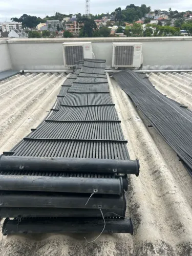 Conjunto de Placa solar para piscina 22 m2 11 placas