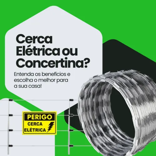 Cerca Elétrica ou Concertina - Segurança para sua casa!