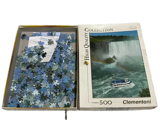 Quebra cabeça Cataratas 500 peças Clementoni Usado Completo