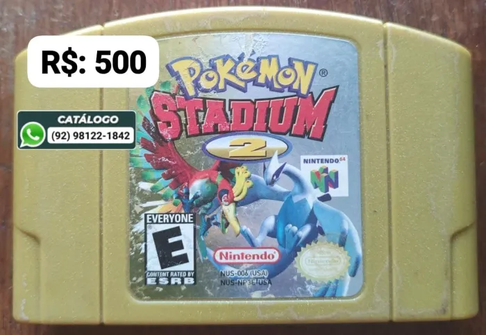 Pokemon Stadium 2 = R$: 500