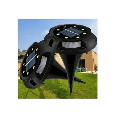 Kit 4 Luminária Espeto Jardim Energia Solar Led 4w Branco IP65 ate 8 h de Ligado direto