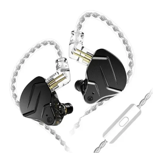 Fone In-Ear KZ ZSN Pro X (Preto) | c/ Microfone - NOVO e LACRADO!