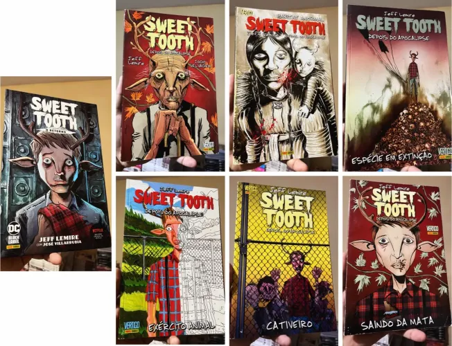 Sweet Tooth completo em 6 volumes capa cartão + Sweet Tooth o Retorno capa dura