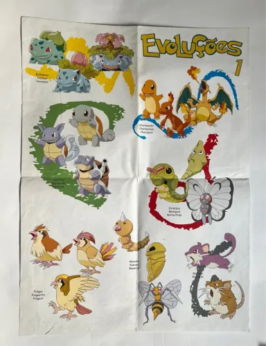 Revista Pôster Diversão Pokémon nº 1 - Editora Ativa