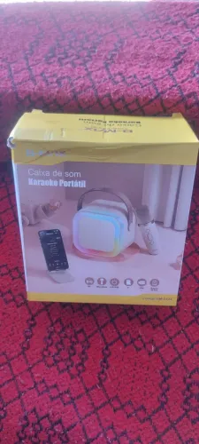 Caixa de Som Karaoke Portátil B-MAX
