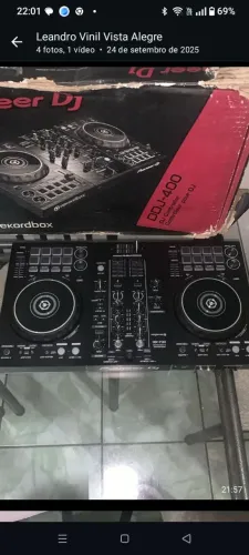 PIONER DJ DDJ 400. EQUIPAMENTO COMPLETO PRA DJS.
