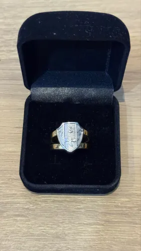 Anel do paysandu em ouro 18k