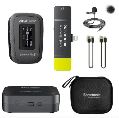 Microfone de Lapela Profissional Saramonic - para Iphone