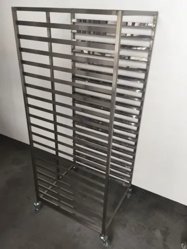 Esqueleto de bandejas em inox - Multiuso industrial - panificadora, pizzarias, camara fria