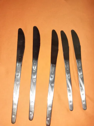 Conjunto de Facas de Mesa em Aço Inox
