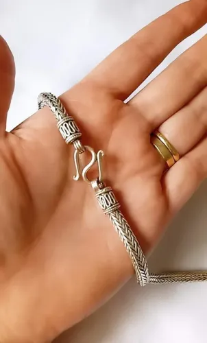 Cordão Prata De Bali