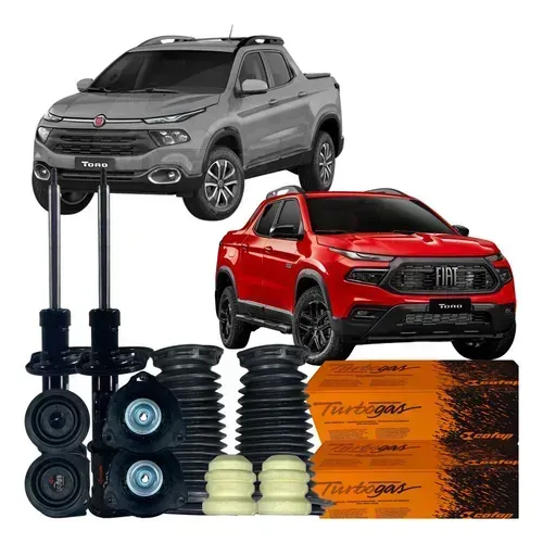 Par Amortecedor Dianteiro Coifa Coxim Batente Fiat Toro