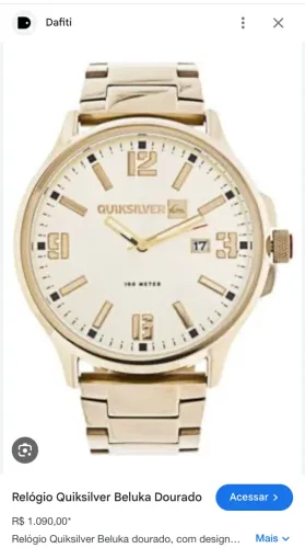 ***RELÓGIO QUICK SILVER BELUKA GOLD - OROGINAL***