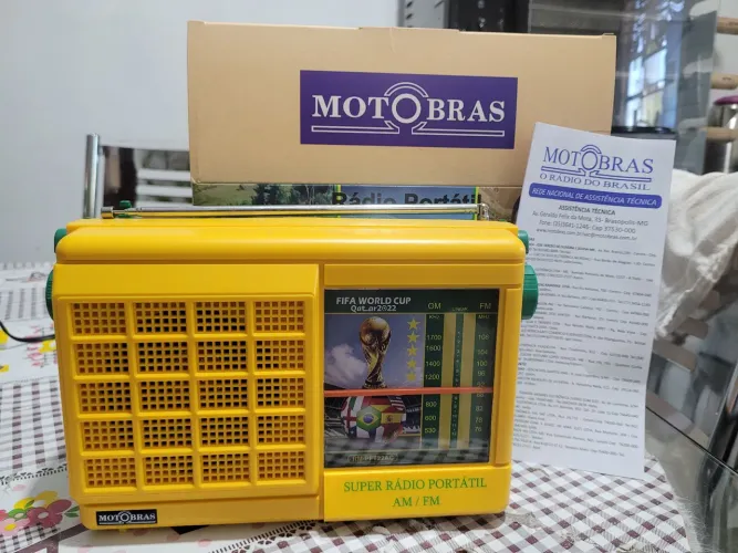 Rádio Portátil Motobras AM/FM - Novo!