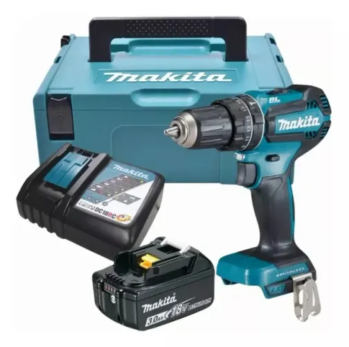 PARAFUSADEIRA MAKITA BRUSHLESS IMPACTO 60NM C/1 BAT 18V 3AH BIVOLT