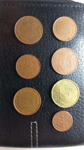 Lote de moedas euro