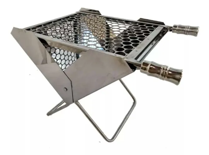 Churrasqueira maleta inox na Promoção Dia dos Pais 160 reais