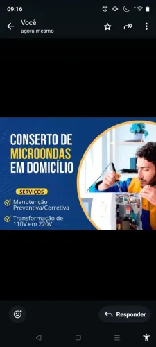Conserto de microondas,tvs,e celular a domicílio 