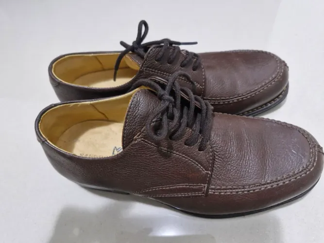 Sapato Social Marrom Couro