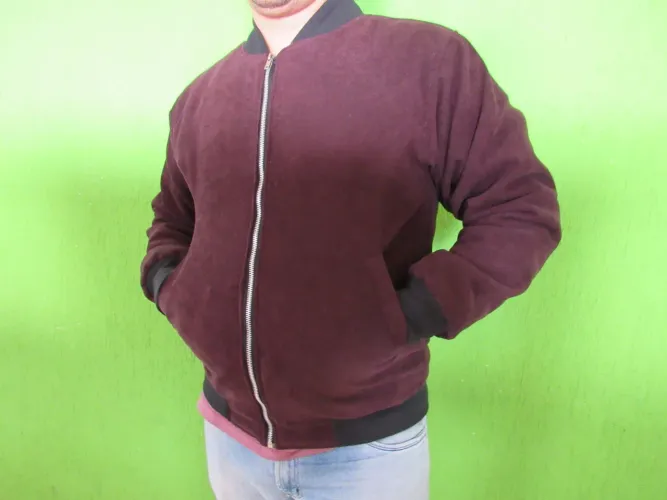 Jaqueta Bomber Bordô