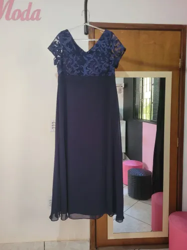 Vestido Longo Azul para Festa