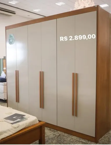 Guarda Roupa Casal 100% Mdf Novo