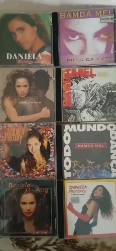 Kit 8 cds. Banda Mel e Daniela mercury