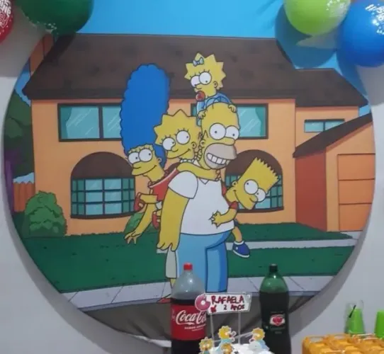 Painel de festa Simpsons
