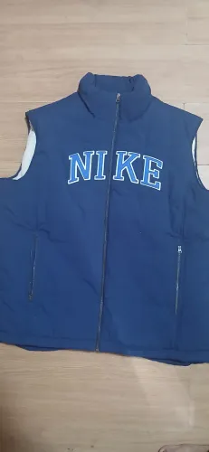 Colete Puffer Nike Vintage Dupla Face Original GG