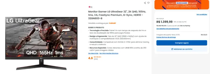 Monitor gamer