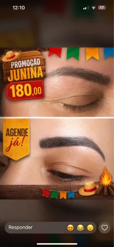 Sobrancelhas 180 reais promoção 